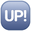 Significado de 🆙 emoji ¡Botón de “UP!”