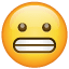 Significado de 😬 emoji Carita mostrando los dientes sin emoción