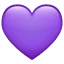 Significado de 💜 emoji Corazón morado o púrpura