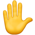 Significado de ✋ emoji Mano levantada
