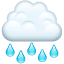 Significado de 🌧 emoji Nube con lluvia