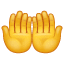 Significado de 🤲 emoji Palmas arriba juntas