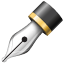 Significado de ✒ emoji Punta negra
