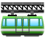 Significado de 🚟 emoji Tren colgante