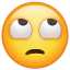  emojis de carita con los ojos en blanco 