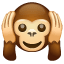  emojis de mono no oigo 