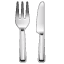  emojis de tenedor y cuchillo 