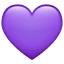  emojis de corazon morado o purpura 