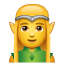  emojis de elfo femenino y masculino 