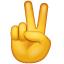  emojis de  mano de victoria 