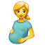  emojis de mujer embarazada 
